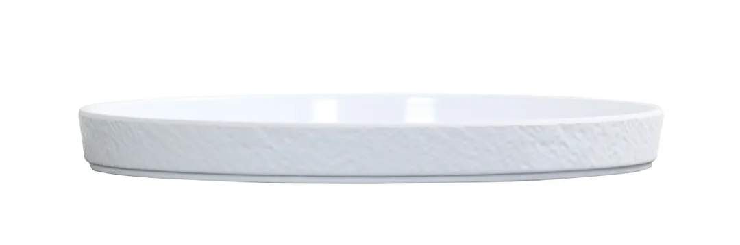 Cal-Mil 26150-10-15 Reusable Melamine Plate, 10" Round, Matte Glossy White, 10-11" Size