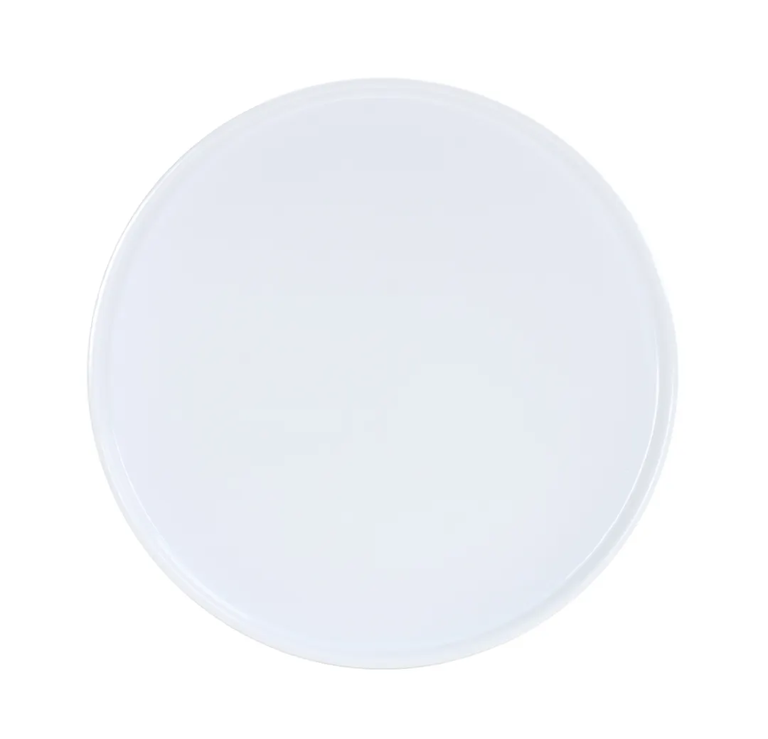 Cal-Mil 26150-10-15 Reusable Melamine Plate, 10" Round, Matte Glossy White, 10-11" Size