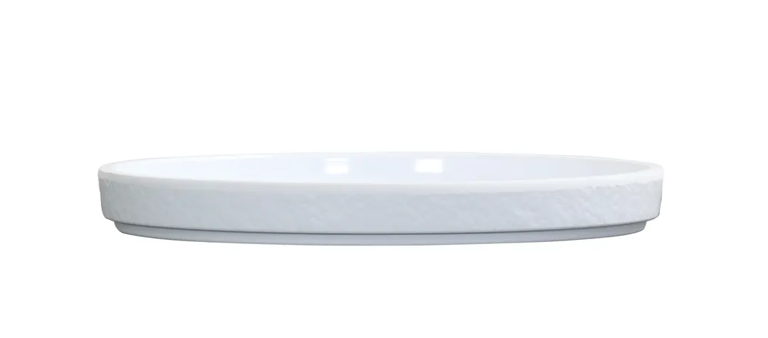 Cal-Mil 26150-6-15 Reusable Melamine Plate, 6" Round, Matte Glossy White, 6-7" Diameter Dinnerware