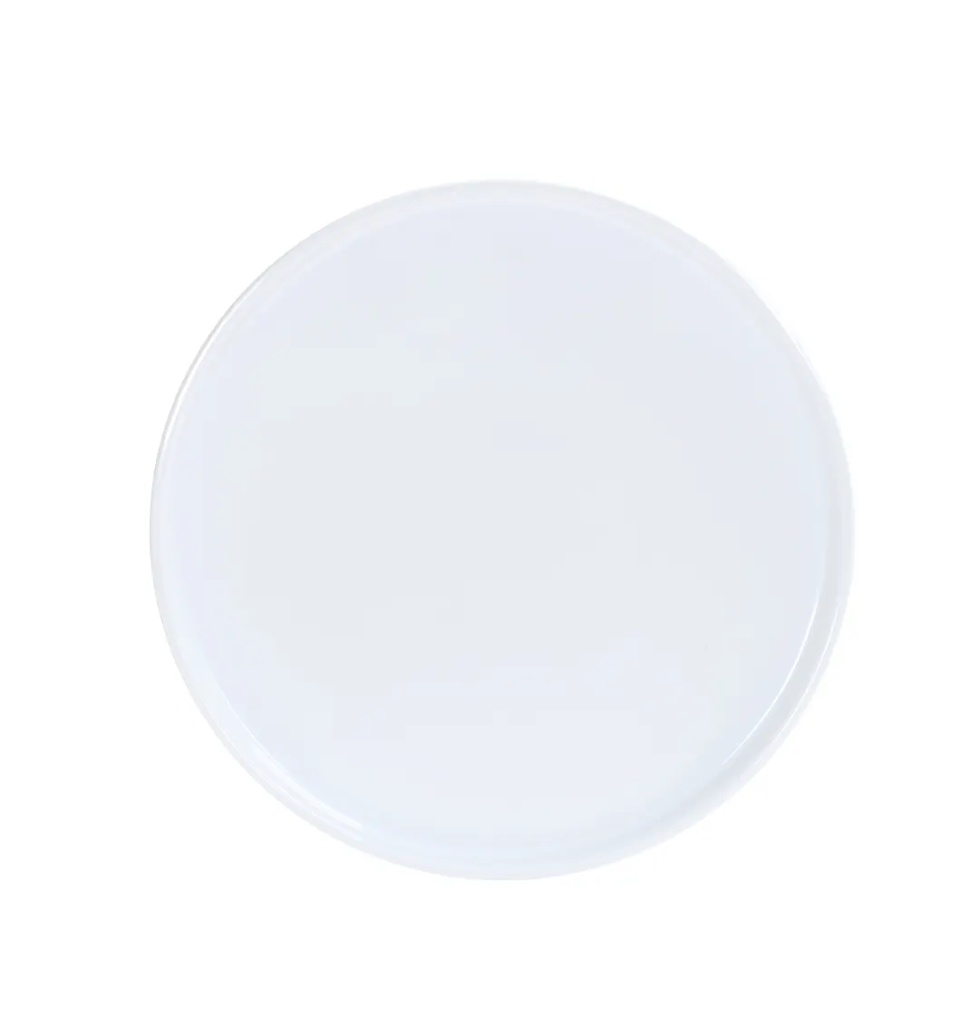 Cal-Mil 26150-8-15 - 8" Dia Matte Glossy White Melamine Round Reusable Plate