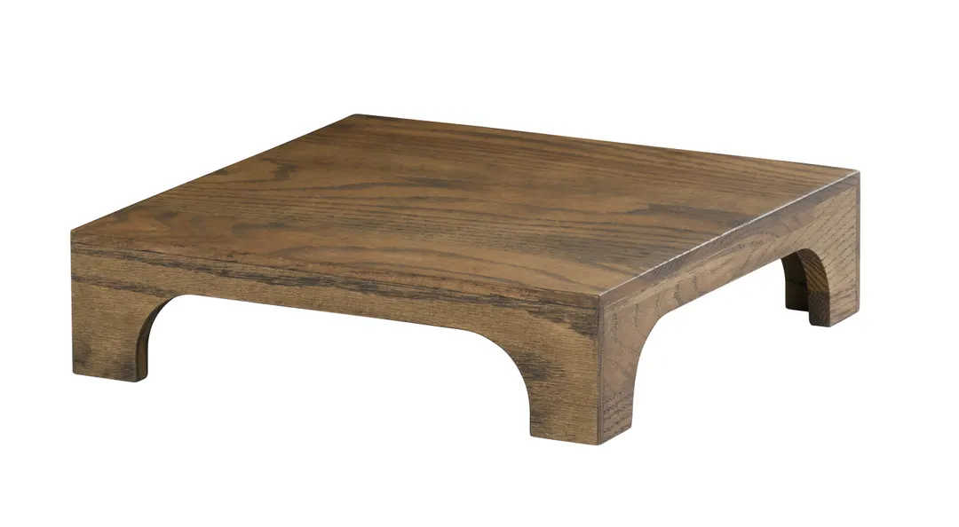 Cal-Mil 27004-3-136 Melrose Riser – 12" x 12" x 3" Square Wood Display Stand, Chocolate Brown