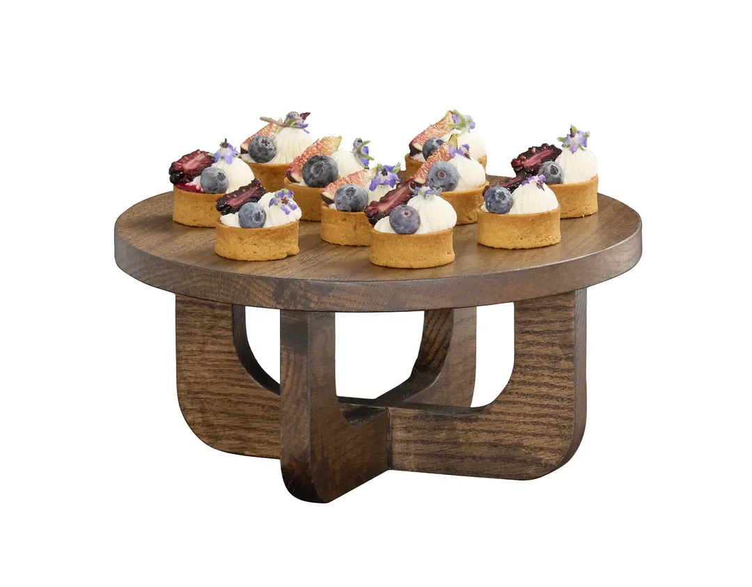 Cal-Mil 27006-6-136 Melrose Round Display Riser, 12" Diameter, 6" Height, Wood, Chocolate Brown
