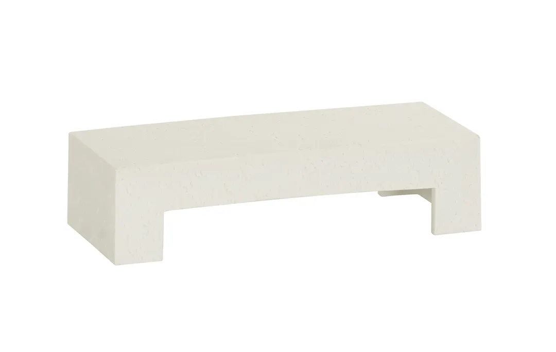 Cal-Mil 28001-4-103 Resin Display Riser, 15" x 6" x 4" H, Ivory, 1 Step, 10-19" Width, 9" Depth