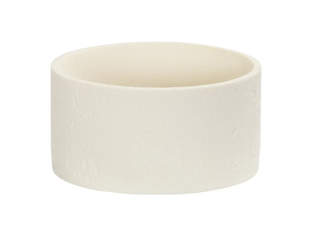 Cal-Mil 28004-3-103 Resin Round Display Riser, 6" Diameter x 3" Height, Ivory, 1-Step