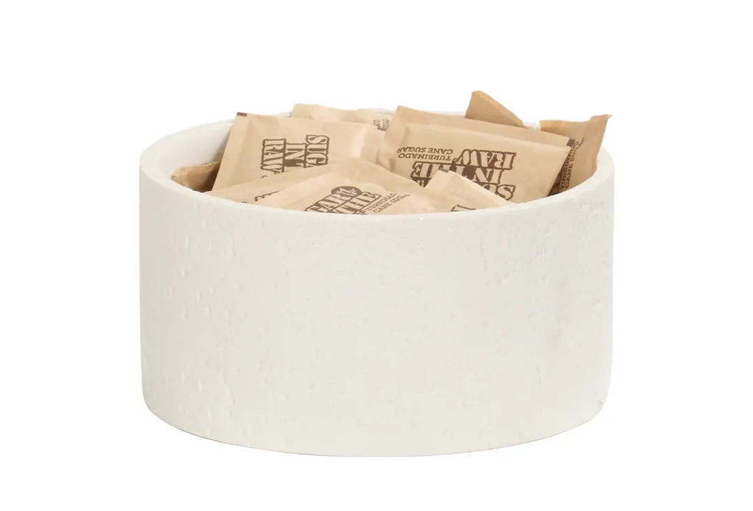 Cal-Mil 28004-3-103 Resin Round Display Riser, 6" Diameter x 3" Height, Ivory, 1-Step