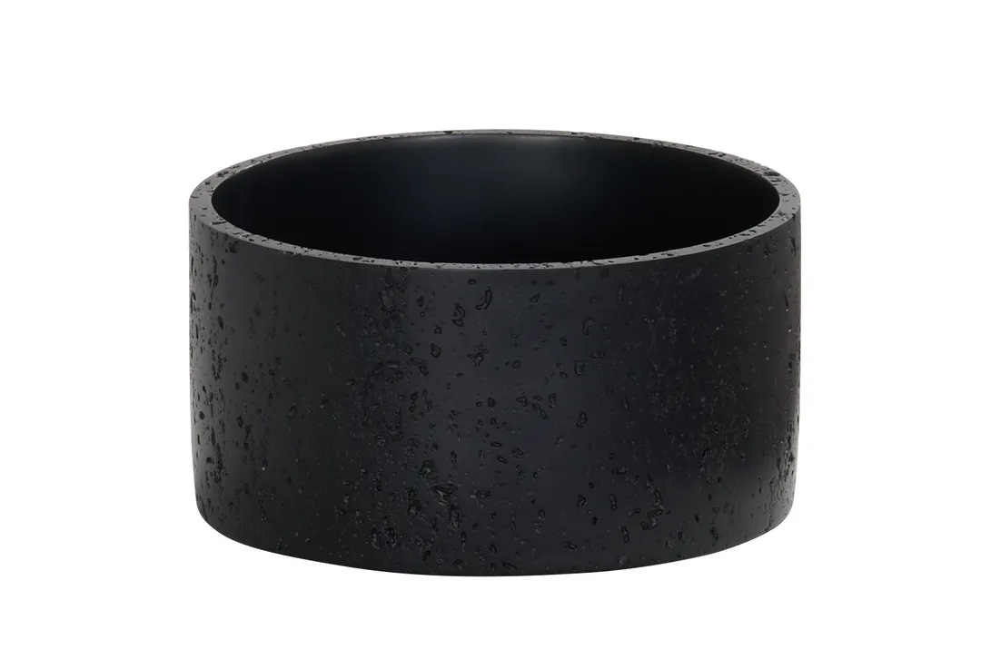 Cal-Mil 28004-3-13 Round Resin Display Riser, 6" Diameter, 4" Height, Black, 1-Step
