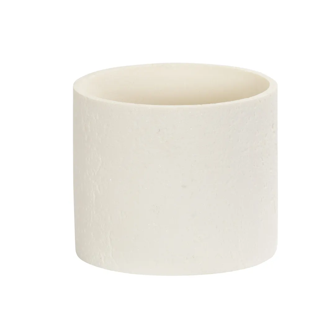 Cal-Mil 28004-5-103 Round Ivory Resin Display Riser, 6" x 6" x 5" Height, 1 Step, Individual