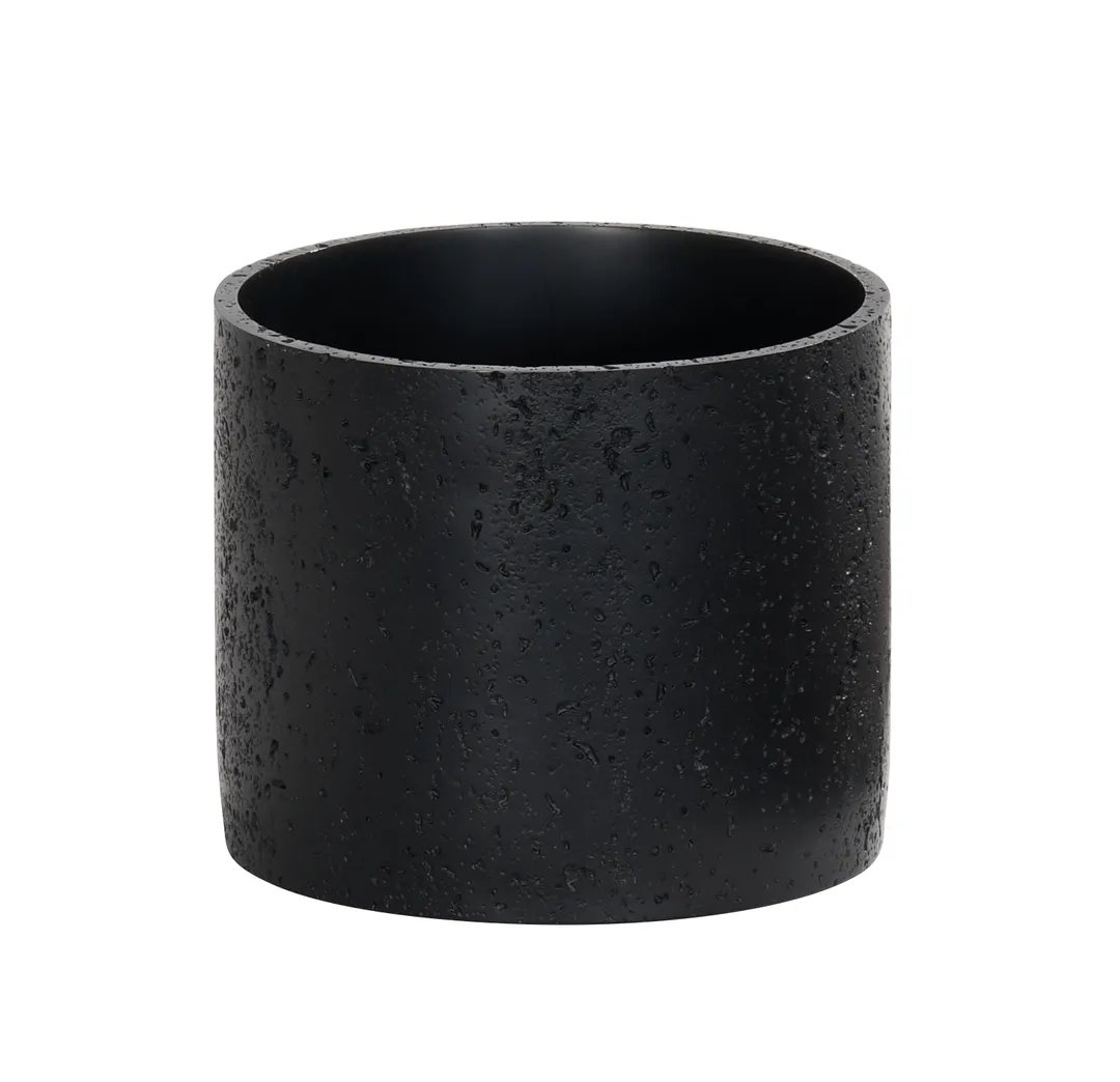 Cal-Mil 28004-5-13 Individual Display Riser - 6" x 6" x 5" Round Resin Black Riser