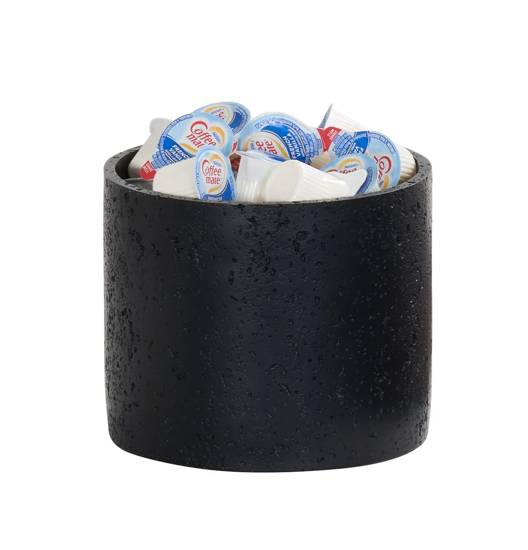 Cal-Mil 28004-5-13 Individual Display Riser - 6" x 6" x 5" Round Resin Black Riser