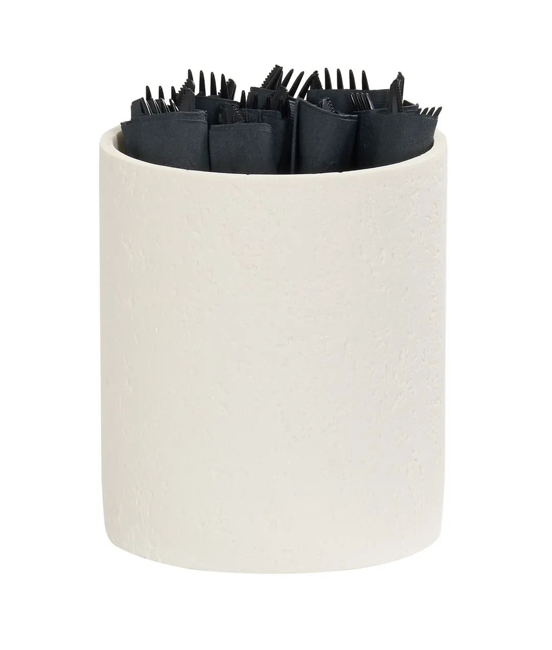 Cal-Mil 28004-7-103 Individual Display Riser - 6" Round Ivory Resin Riser, 7" Height, 1 Step