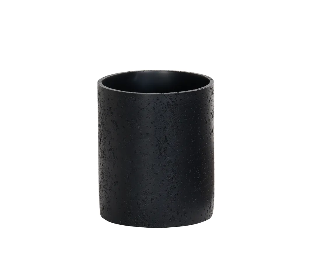 Cal-Mil 28004-7-13 Tabletop Display Riser, 6" x 6" x 7" Round Black Resin Stand, 1 Step