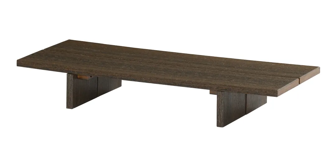 Cal-Mil 28600-3-140 Vista Riser – 20" x 8.5" x 3" Rectangular HDPE Mocha Display Stand