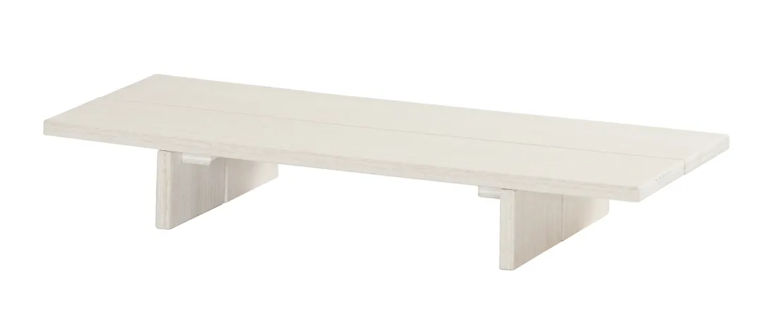 Cal-Mil 28600-3-141 Vista Display Riser, 20" x 8.5" x 3" Rectangular HDPE Beige Coastal