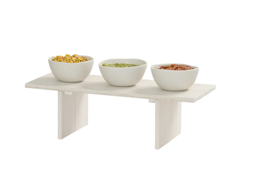 Cal-Mil 28600-6-141 Vista Display Riser, 20" x 8.5" x 6" HDPE, Beige, 1-2 Step, 9" Depth