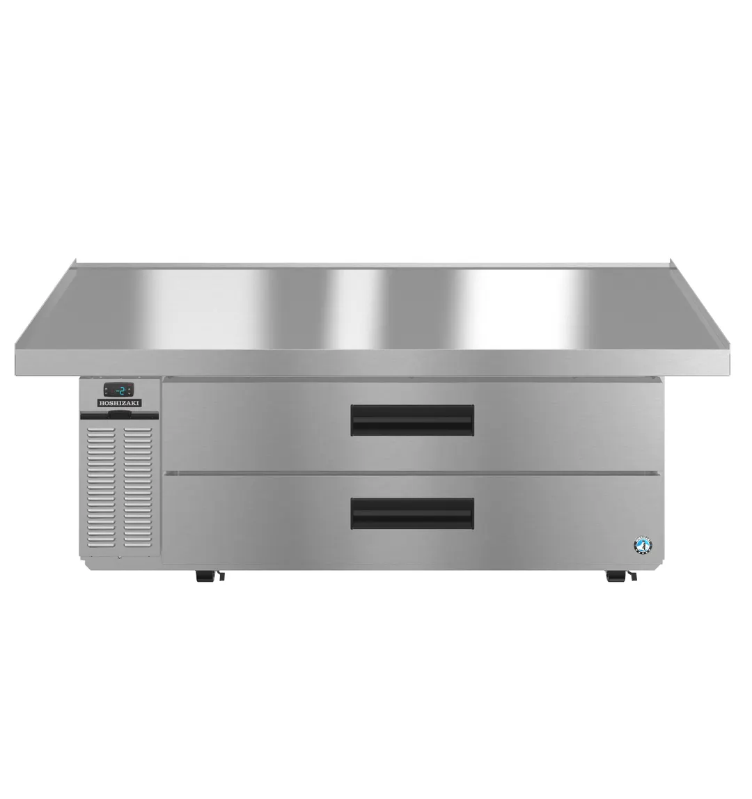 Hoshizaki CF72B-L 72" 2 Drawers Freezer Chef Base, Marine Edge, 12.82 cu. ft., Stainless Steel, R290