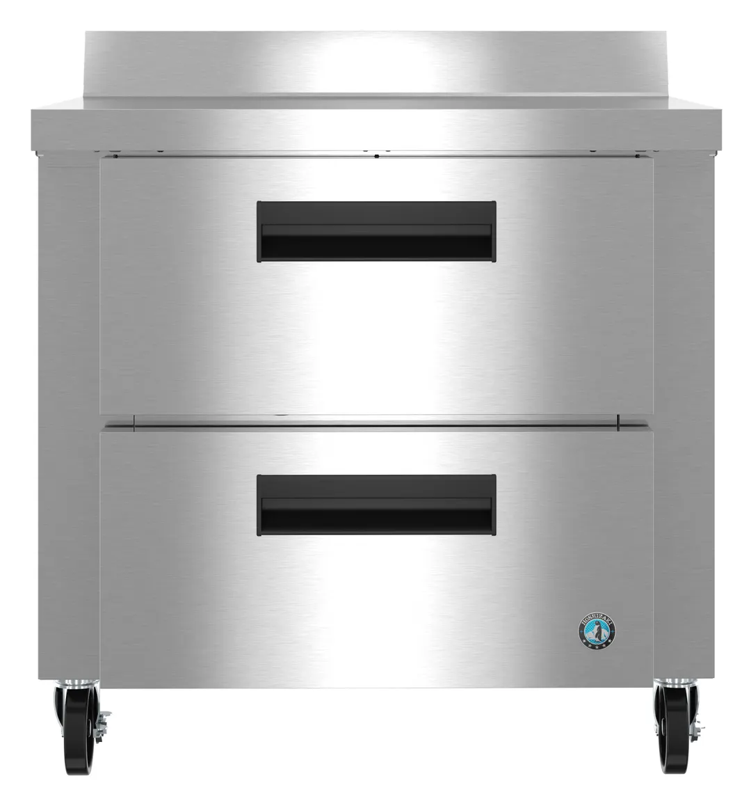 Hoshizaki WR36B-D2 36" 1-Section Worktop Refrigerator w/ 2 Drawers, 8.64 cu. ft.