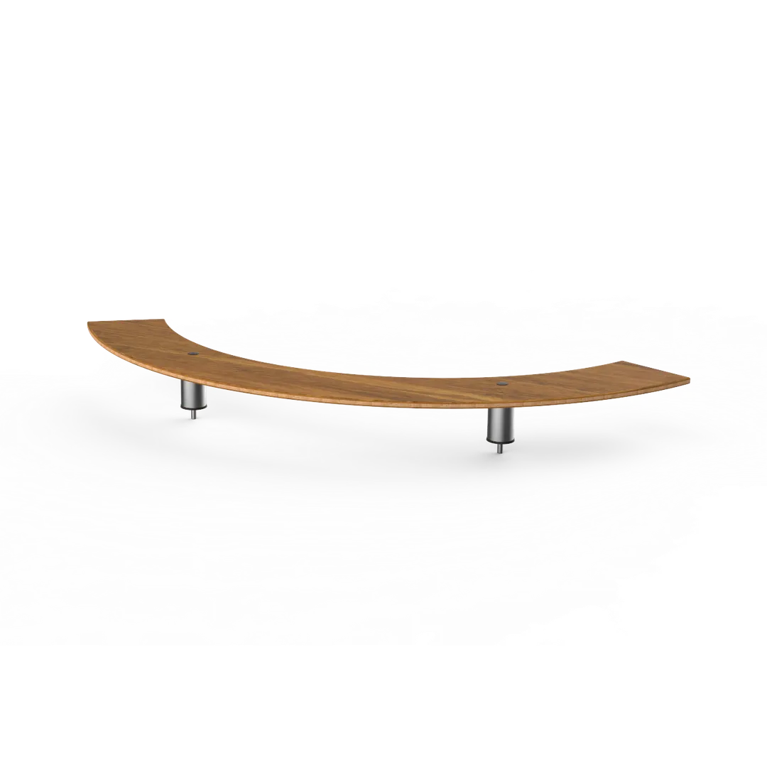 Steelite MGCIAF01BSXX Configurable Buffet Table, 76.0" x 27.5" x 6.5", Curved Outer Shelf, Mixed Materials, Modular, 1 Per Case