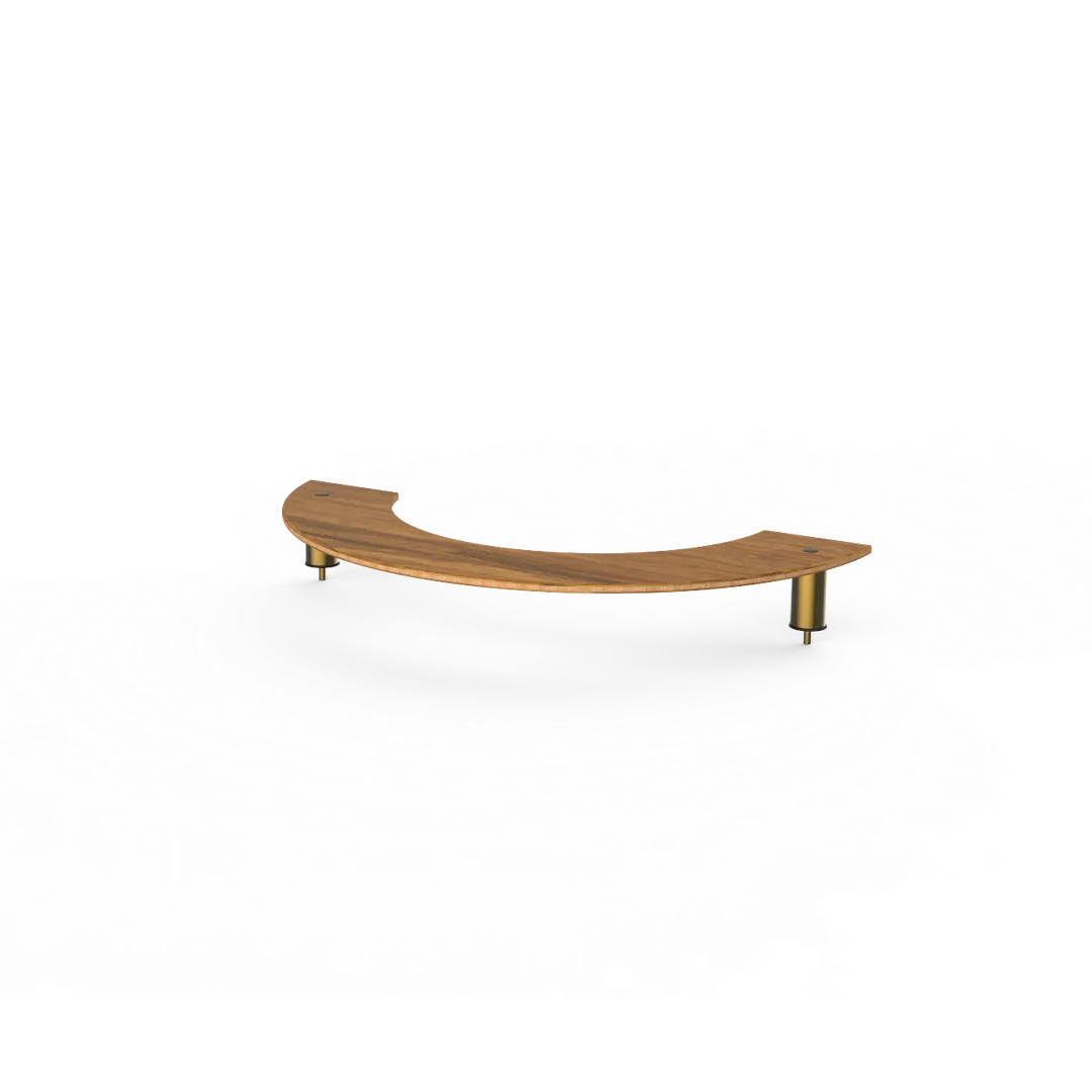Steelite MGCIAF02BBXX Configurable Buffet Table, 53.0x26.5x6.5, Modular, Mixed Materials, Creative Curved Inner Shelf