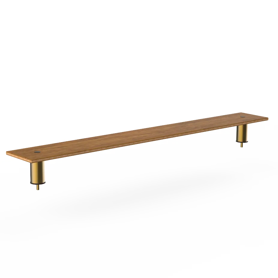 Steelite MGCIAF05BBXX Classic Large Low Shelf Buffet Table, 71.0" x 9.5" x 6.5", Modular Mogogo Mixed Materials