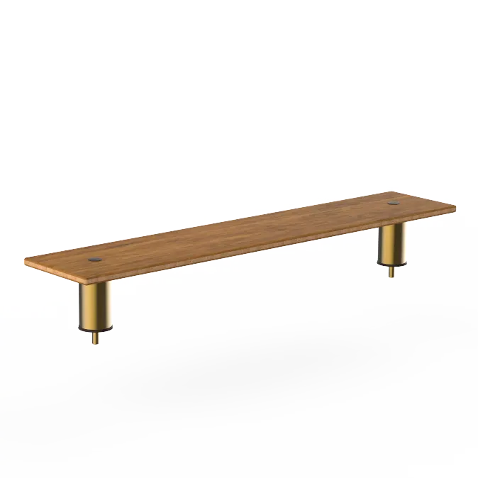 Steelite MGCIAF08BBXX Classic Medium Low Shelf Buffet Table, 47.0" x 9.5" x 6.5", Mixed Materials, Modular, Mogogo