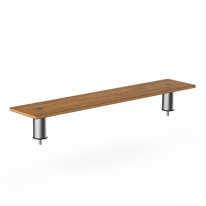 Steelite MGCIAF08BSXX Classic Medium Low Shelf Buffet Table, 47.0" x 9.5" x 6.5", Modular Mogogo Mixed Materials