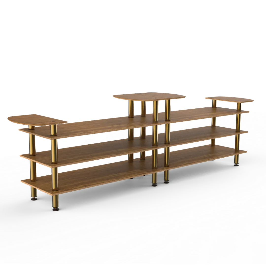 Steelite MGCMLB17BBXF Elongated Classic Buffet Table, 161" x 29.5" x 47", Mixed Materials, Modular, Mogogo Finish