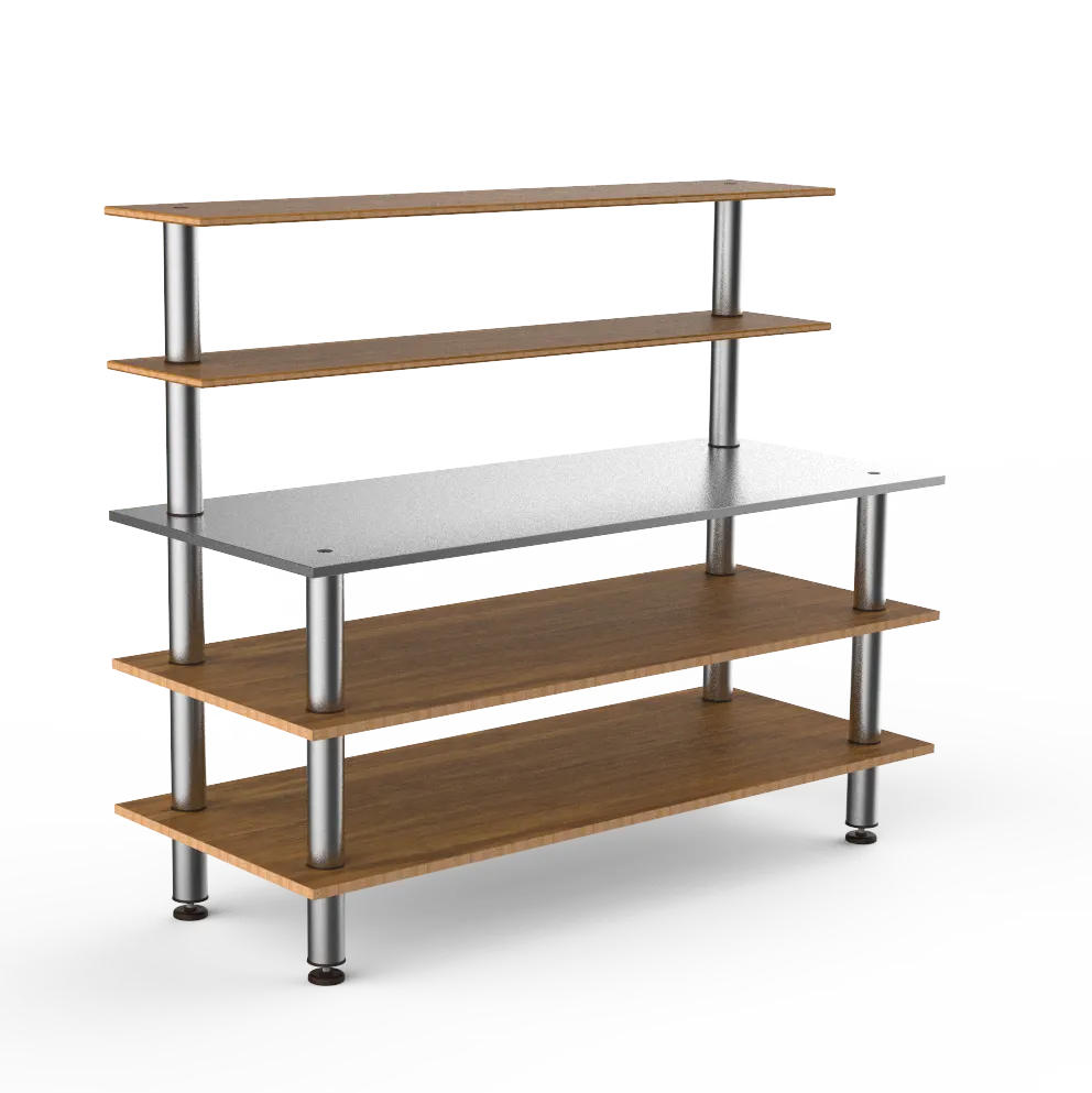Steelite MGCMLC02BSXF Mogogo Back Bar Station, 71.0" x 29.5" x 60.0", Modular Mixed Materials