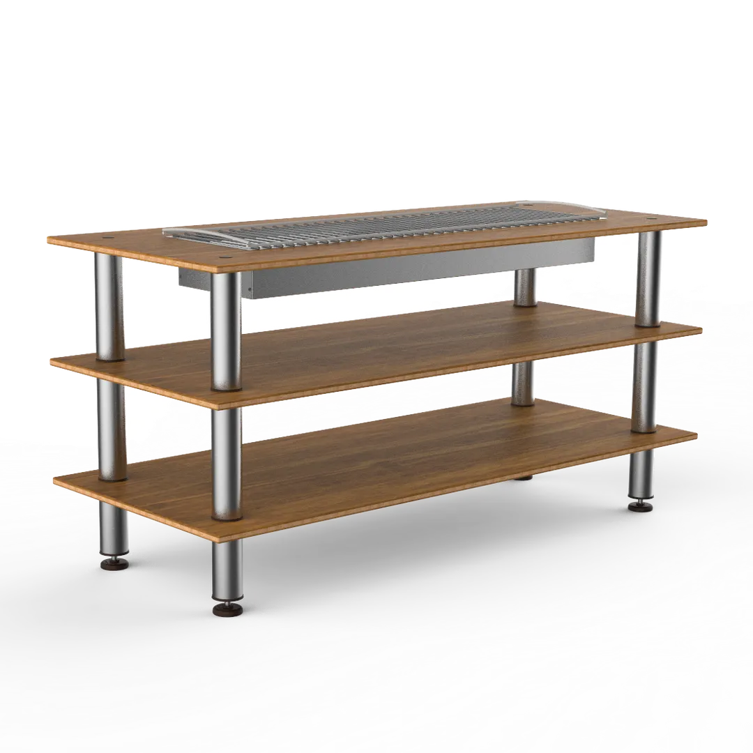Steelite MGCMLD06BSXF Mogogo Modular Heat Table, 71.0x29.5x95.5in, Mixed Materials, Configurable Buffet Table