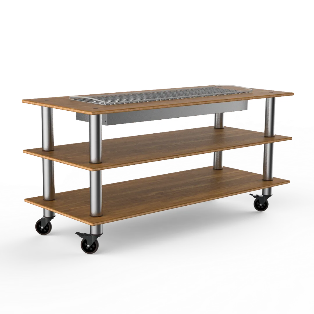 Steelite MGCMLD06BSXW Configurable Buffet Heat Table, 71.0" x 29.5" x 95.5", Mixed Materials, Modular, Mogogo