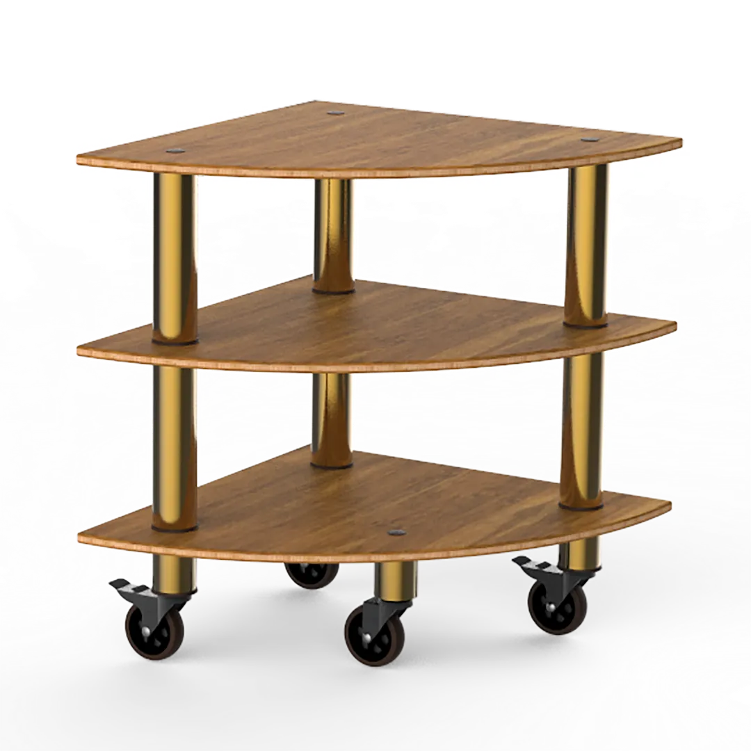 Steelite MGCMLX04BBXW Classic Corner Buffet Table, 29.5x29.5x35in, Modular Mogogo Mixed Materials