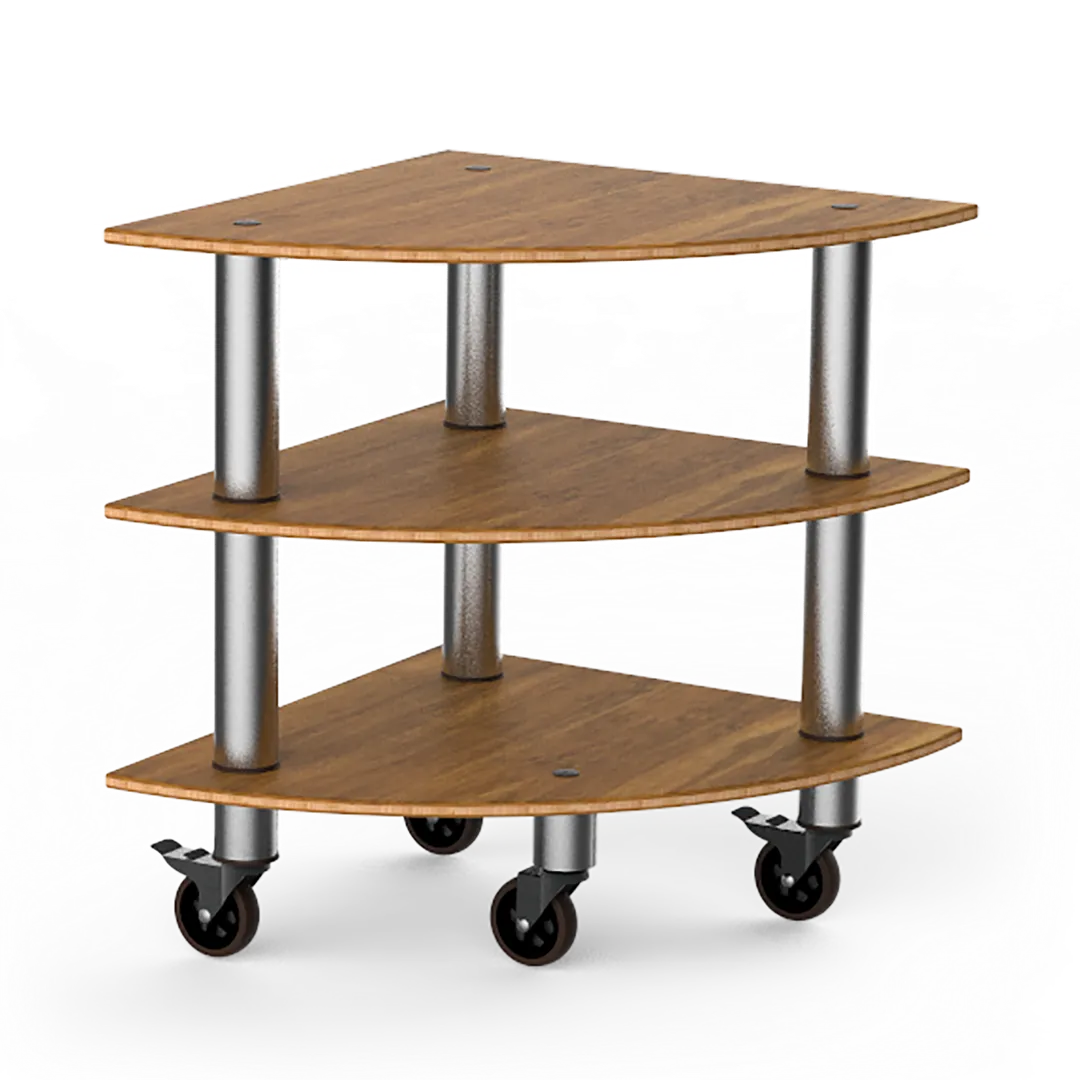 Steelite MGCMLX04BSXW Classic Corner Buffet Table, 29.5x29.5x35in, Mixed Materials, Modular Design