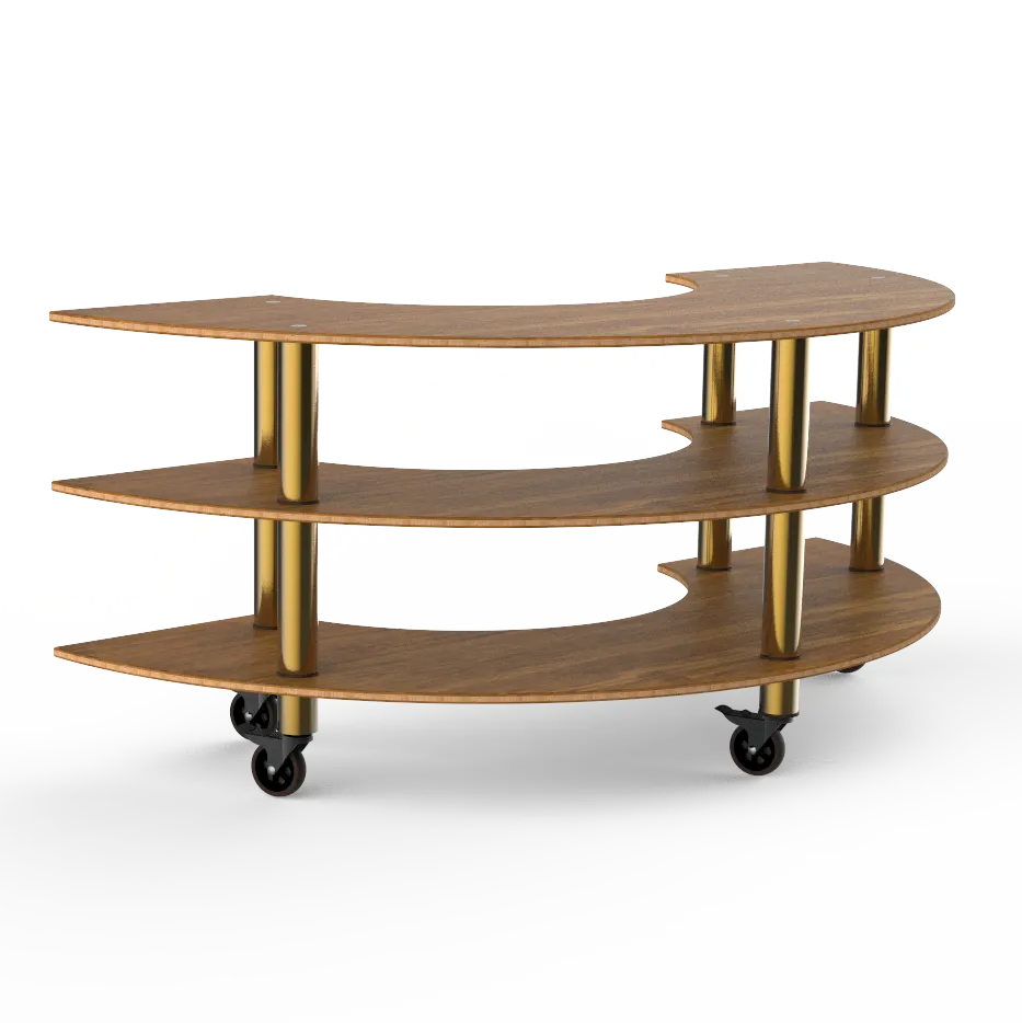 Steelite MGCMSX01BBXW Configurable Buffet Table, 81.5x41.0x35.0, Modular Mogogo Mixed Materials