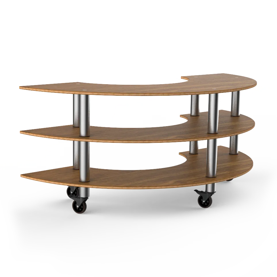 Steelite MGCMSX01BSXW Configurable Buffet Table, 81.5" x 41.0" x 35.0", Modular Mogogo Mixed Materials