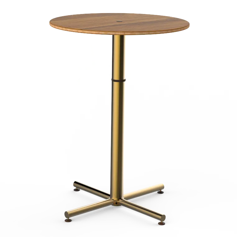 Steelite MGCPBR01BBXX Round Bar Height Table, 30x42, Polo, Mixed Materials, 1 Per Case