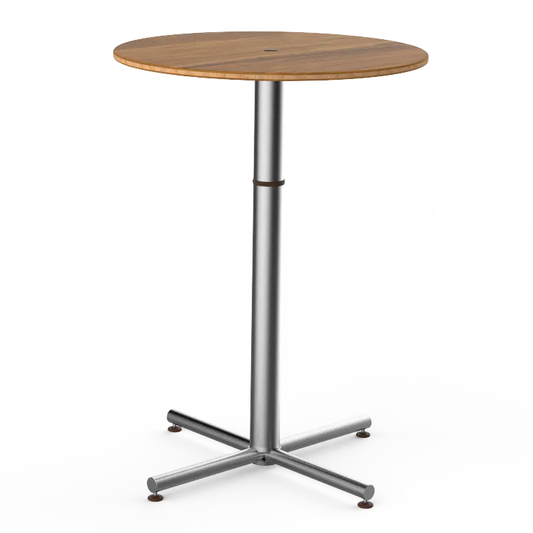 Steelite MGCPBR01BSXX Round Bar Height Table, 30x42, Polo, Mixed Materials, 1 Per Case
