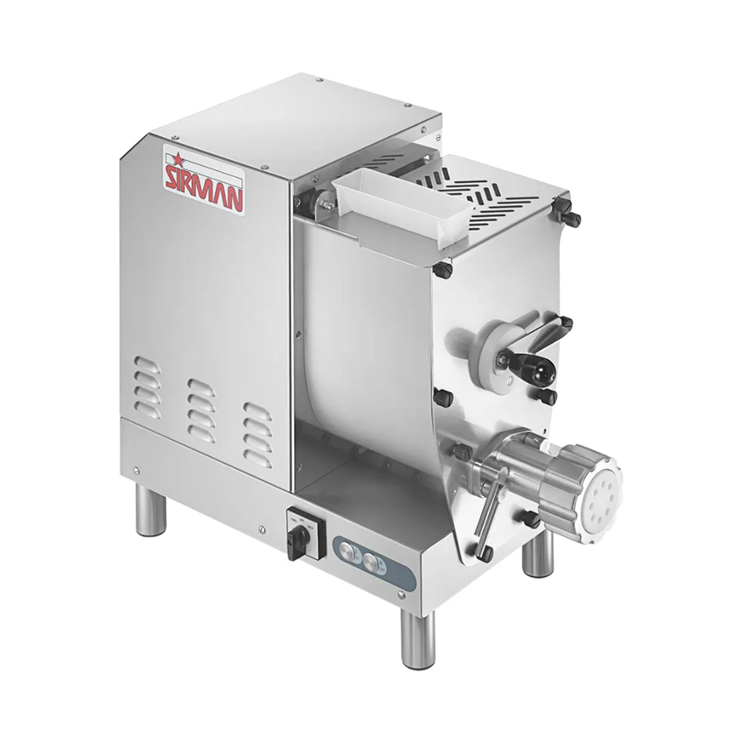 SIRMAN USA 40115068 (CONCERTO 5) Countertop Pasta Machine, IP 67 Controls, Extruder 18-20 lbs Output/hr, 9 lbs Dough Capacity, 1 HP