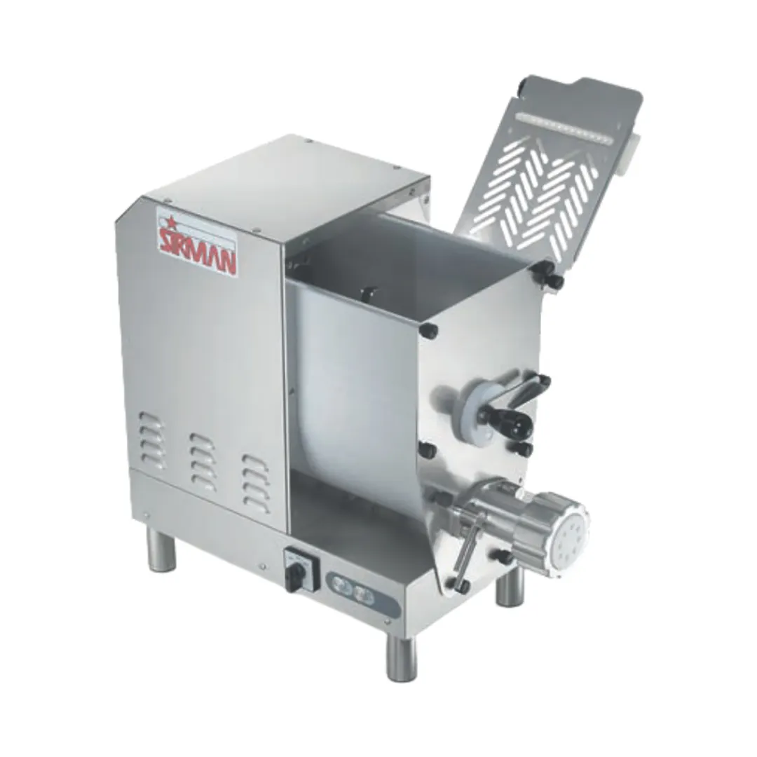 SIRMAN USA 40115068 (CONCERTO 5) Countertop Pasta Machine, IP 67 Controls, Extruder 18-20 lbs Output/hr, 9 lbs Dough Capacity, 1 HP