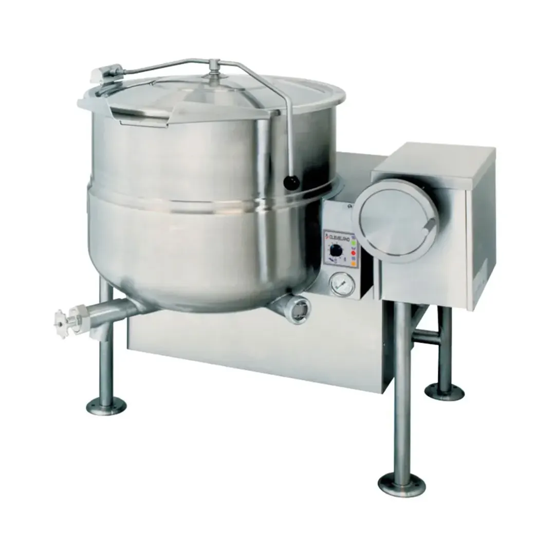 Cleveland KGL60T 60 Gallon Floor Tilting 2/3 Steam Jacketed Gas Kettle, 190.000 BTU