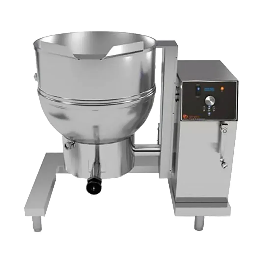 Groen DH-20C 20 Gallon Floor Tilting 2/3 Steam Jacketed Gas Kettle w/ Crank Tilt, 72.000 BTU