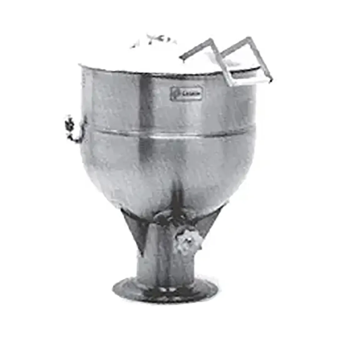 Legion LSP-25 25 Gallon Floor Stationary Full Steam Jacketed Direct Steam Kettle w/ Pedestal Base