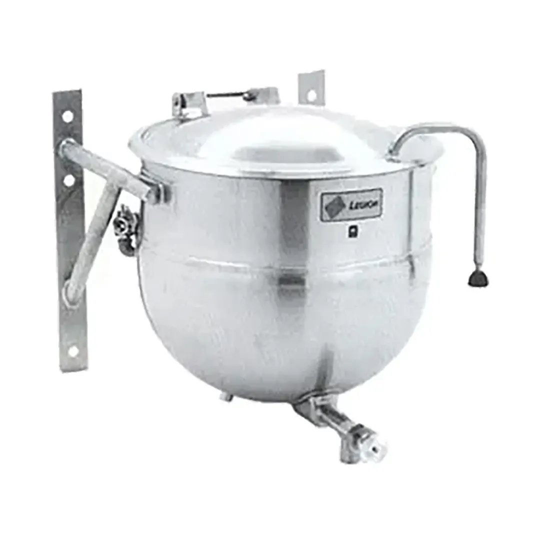 Legion LTWT-30 30 Gallon Wall Mount Stationary 2/3 Steam Jacketed Direct Steam Kettle, Wall-Bracket