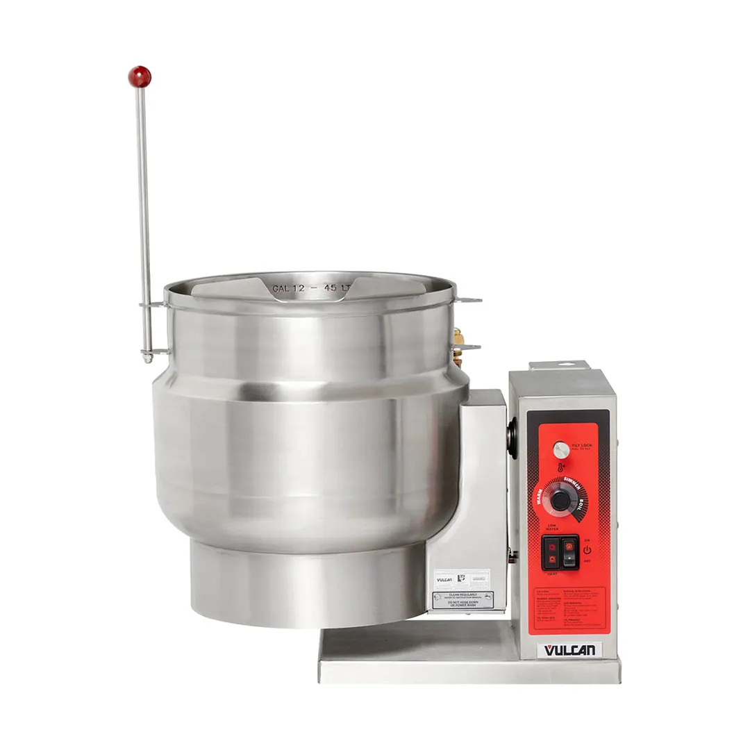 Vulcan K12ETT 12 Gallon Countertop Tilting 2/3 Steam Jacketed Electric Kettle