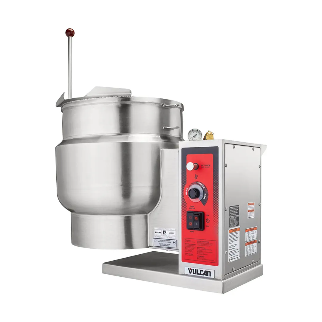 Vulcan K12ETT 12 Gallon Countertop Tilting 2/3 Steam Jacketed Electric Kettle