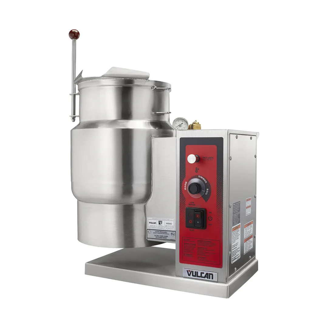 Vulcan K6ETT 6 Gallon Countertop Tilting 2/3 Steam Jacketed Electric Kettle
