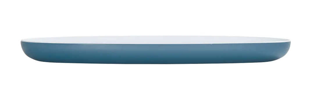 Cal-Mil 24106-922-11115 Sophie Oval Melamine Platter, 9" x 22" x 1.75" Matte Stone Blue