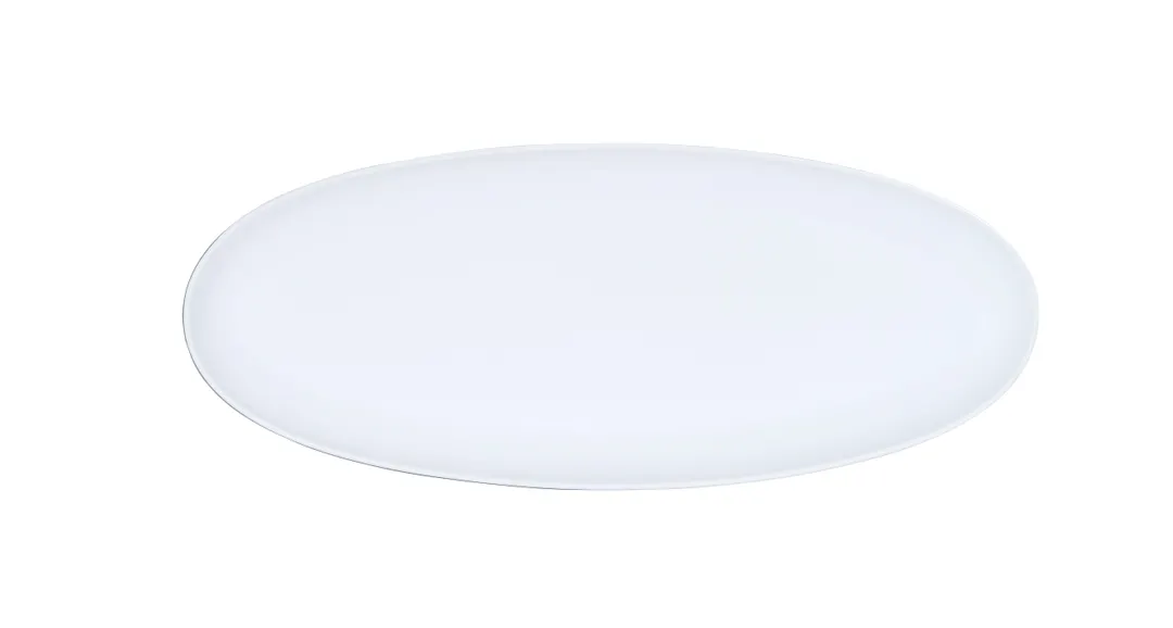 Cal-Mil 24106-922-11115 Sophie Oval Melamine Platter, 9" x 22" x 1.75" Matte Stone Blue