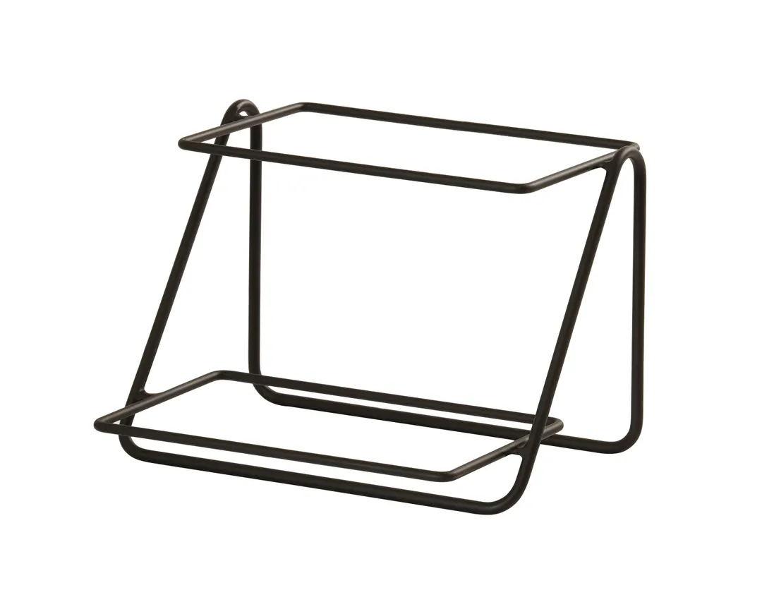 Cal-Mil 25202-610-13 Logan Merchandiser Stand, 11.5" x 10.5" x 8" Height, Two-Tier Wire Frame, Black