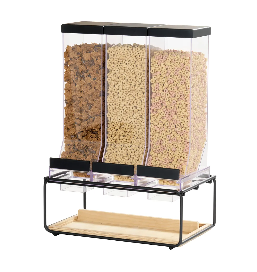 Cal-Mil 25205-3-93 Countertop Dispenser, 16.75" x 10.25" x 23.5" Birch Wood, 3 Pull‑Serve Units