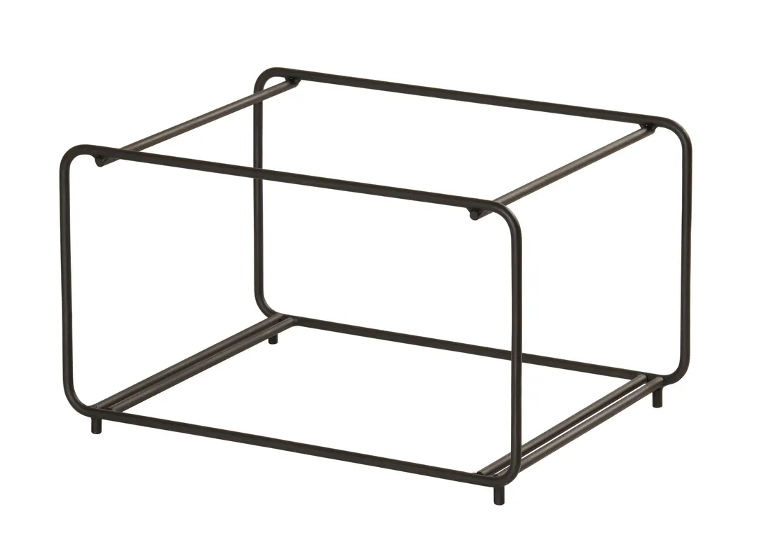 Cal-Mil 25208-1012-13 Tiered Wire Display Stand, 15.75" x 11.5" x 9.25", Black, Two-Tier Rectangular
