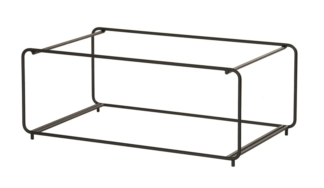 Cal-Mil 25208-1220-13 Tiered Wire Display Stand, Black, Two-Tier Logan Frame